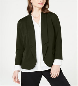 Blazer Feminino Alfani com Gola Notch Verde Tamanho PP