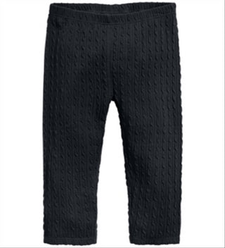 Legging texturizada First Impressions para bebê menina, preta, tamanho 3-6 meses