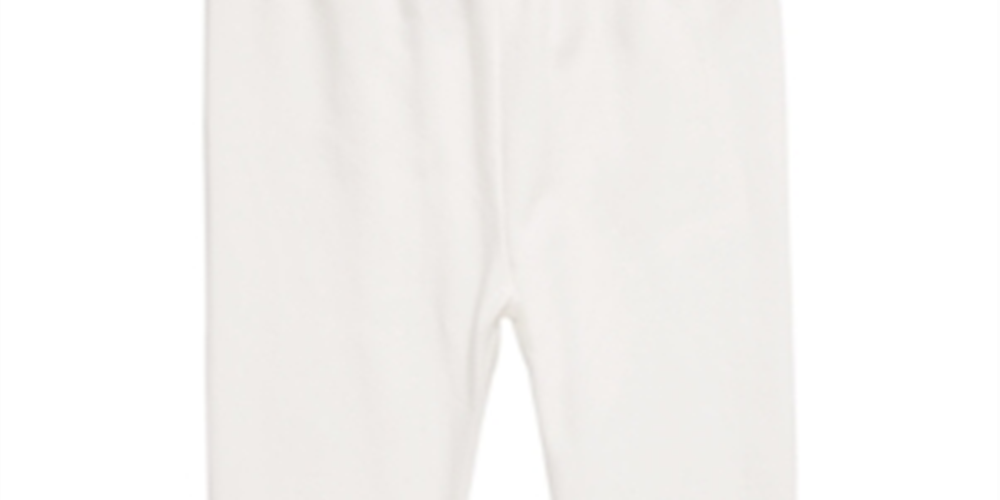 Leggings estampadas de coração para bebês meninas First Impressions, brancas, tamanho 6-9 M