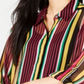 Camisa listrada feminina INC International Concepts rosa tamanho PP