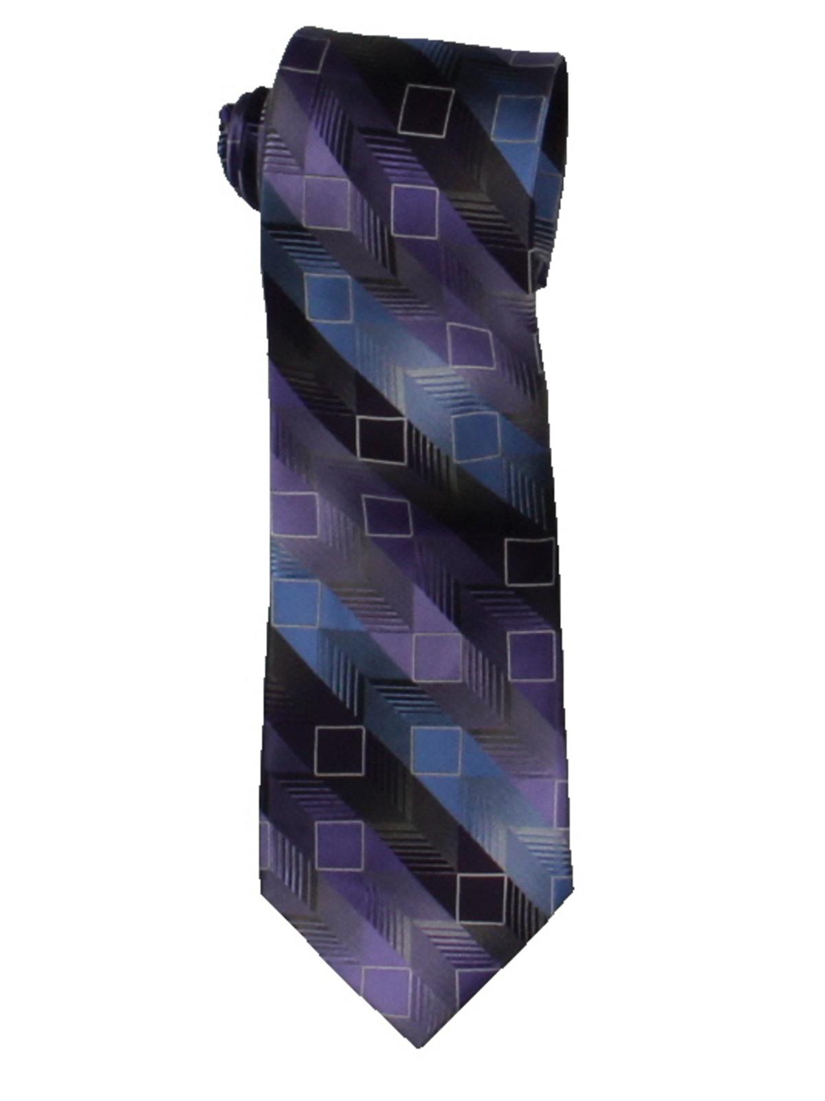 Gravata profissional de seda masculina Van Heusen, roxa, tamanho regular
