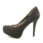 Material Girl Salto Plataforma Feminino Krisp Fabric Preto Tamanho 2XL