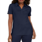 Blusa feminina Karen Scott de algodão com gola ilhós, azul, tamanho GG