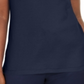 Blusa feminina Karen Scott de algodão com gola ilhós, azul, tamanho GG