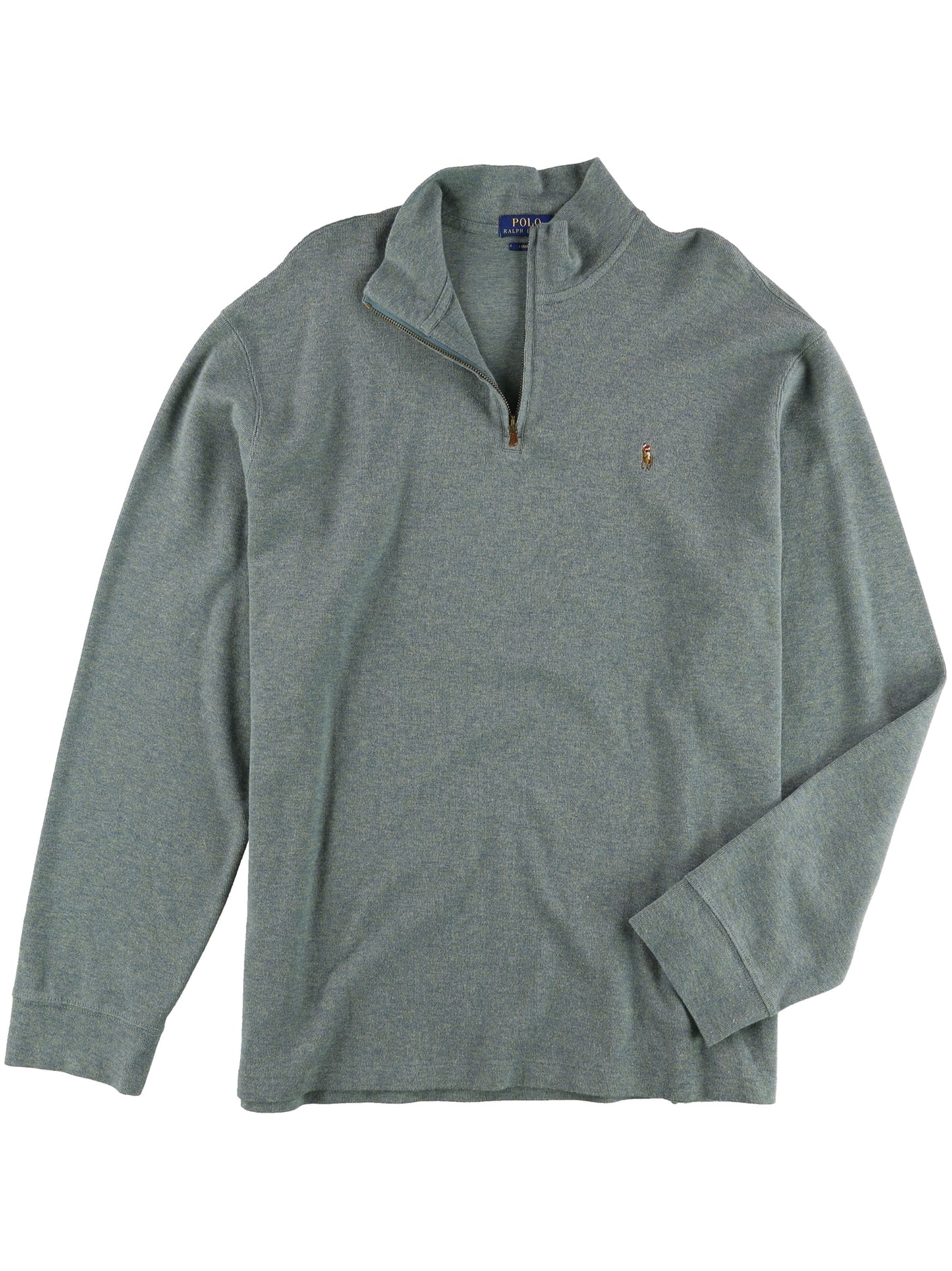 Suéter Ralph Lauren Estate Rib Masculino Azul Tamanho GG