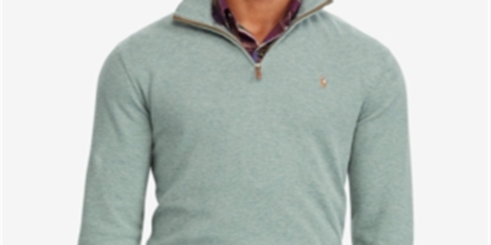 Suéter Ralph Lauren Estate Rib Masculino Azul Tamanho GG