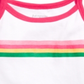 Blusa listrada infantil First Impressions para bebê menina, branca, tamanho 18 M
