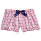 Pijama curto xadrez infantil Max &amp; Olivia Little &amp; Big Girl, rosa, tamanho M 7/8