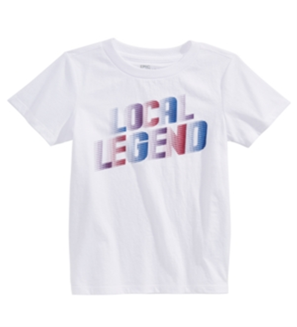 Camiseta infantil Epic Threads Little Boy's Legend, branca, tamanho 7