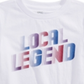 Camiseta infantil Epic Threads Little Boy's Legend, branca, tamanho 7