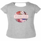 Camiseta Ideologia para Meninas com Costas Fechadas, Cinza, Tamanho 5