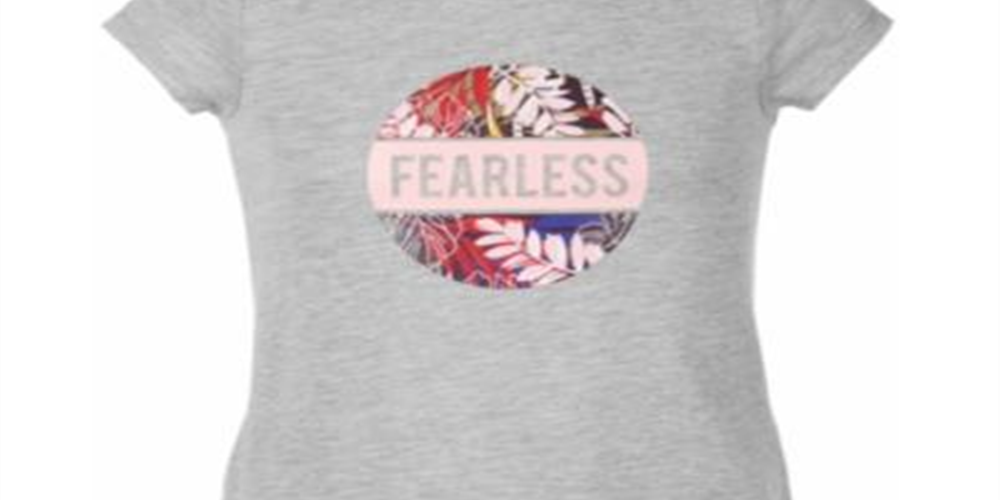 Camiseta Ideologia para Meninas com Costas Fechadas, Cinza, Tamanho 5