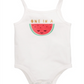 Body Melancia para Menina First Impression Branco Tamanho 6-9M