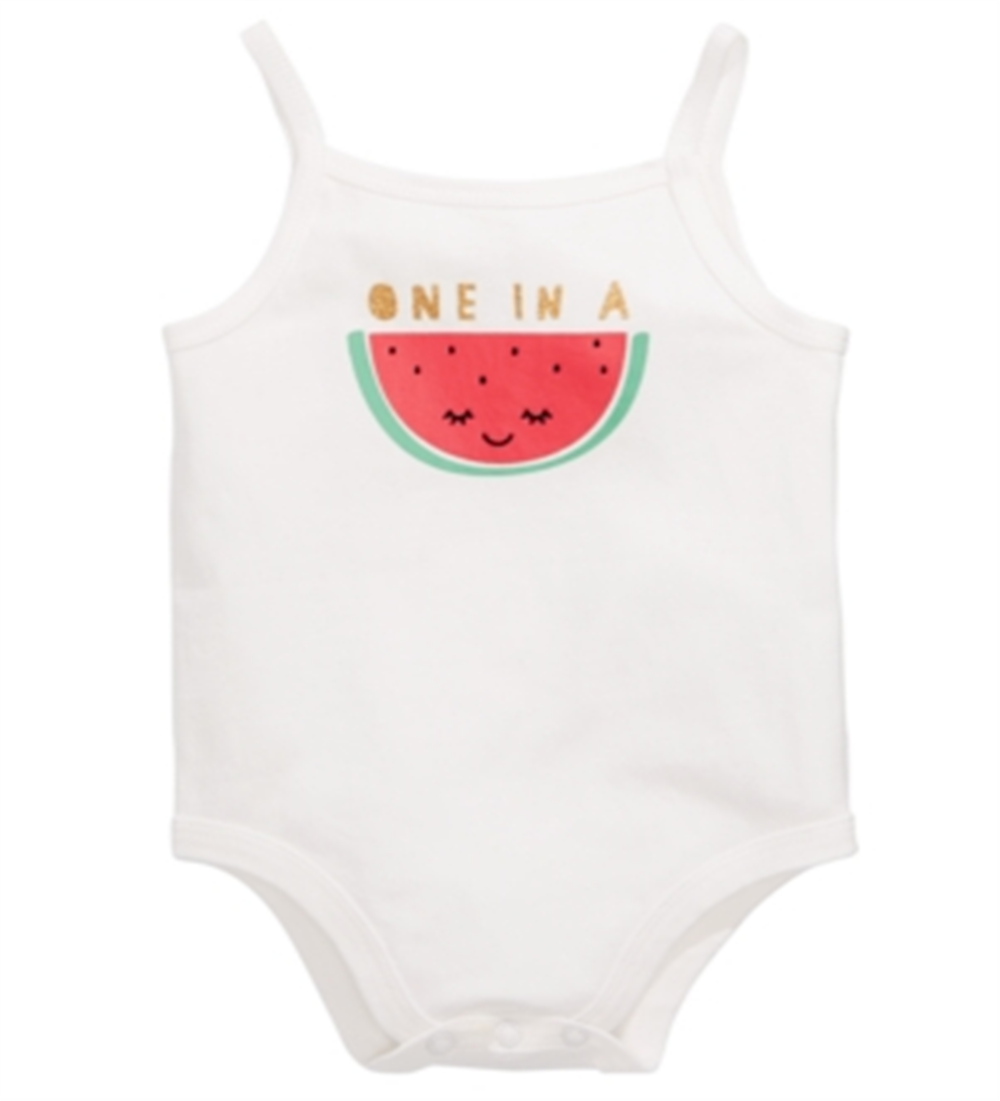 Body Melancia para Menina First Impression Branco Tamanho 6-9M