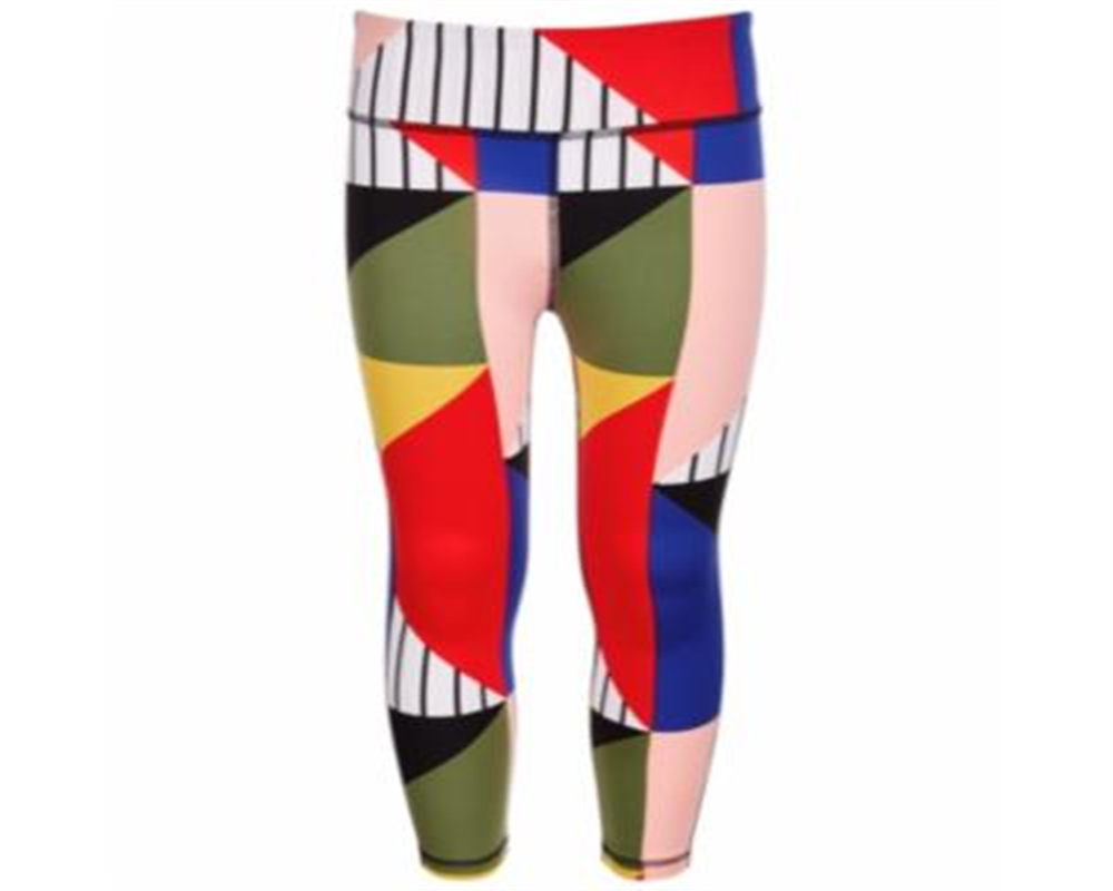 Legging Ideology Big Girl's Colorblocked Cintura Alta Preta Tamanho XL/16