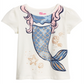 Camiseta infantil feminina com estampa de sereia e manga curta, tamanho 3T, da Epic Threads