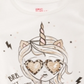 Camiseta infantil Epic Threads Little Girl's Becoming a Unicorn, tamanho 5, branca
