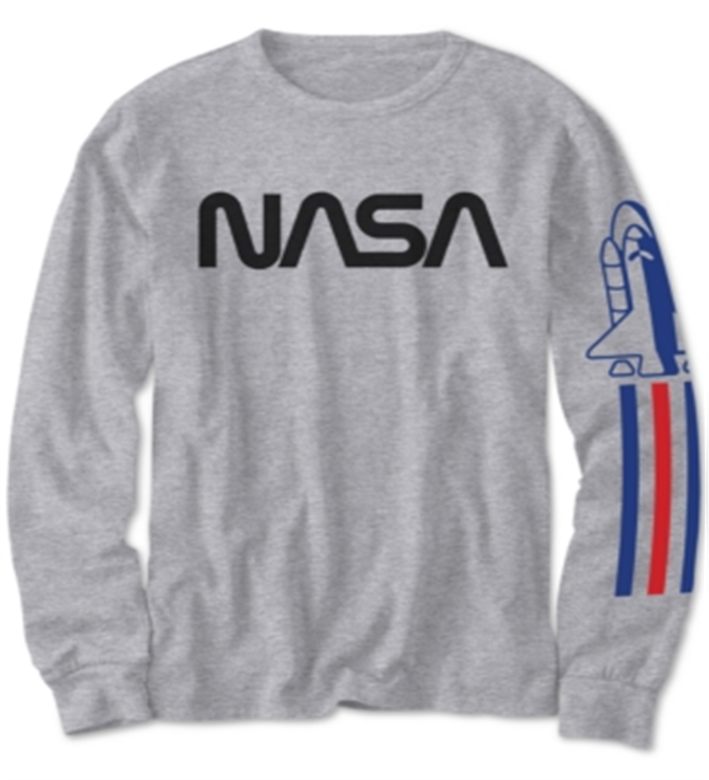 Camiseta Nasa Outta This World do Jem Big Boy, cinza, tamanho M
