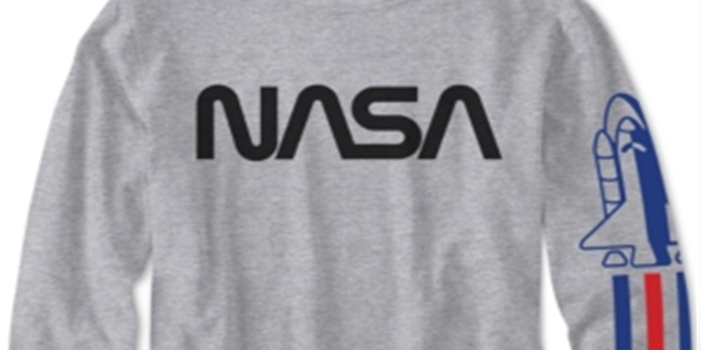 Camiseta Nasa Outta This World do Jem Big Boy, cinza, tamanho M