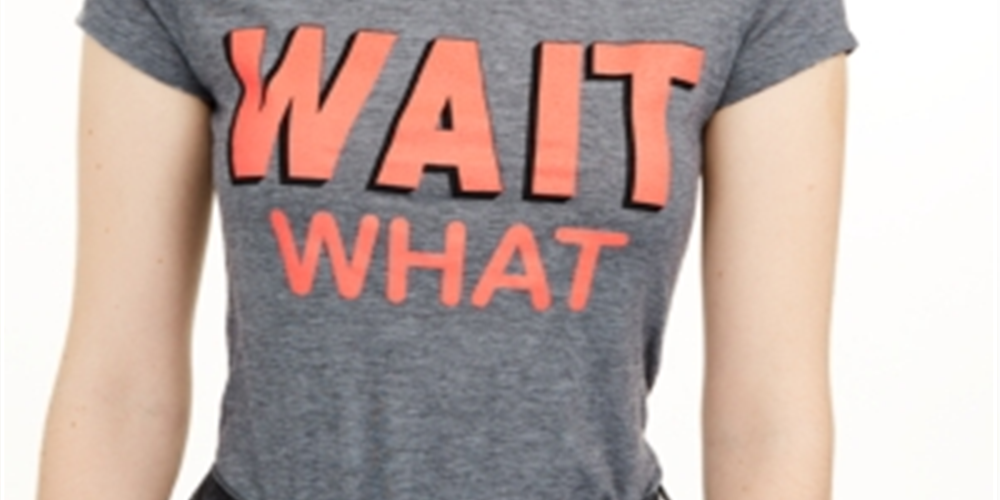 Camiseta infantil Love Tribe Wait What Micro Listrada Cinza Tamanho M