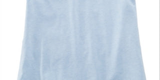 Camiseta Tommy Hilfiger Big Girl de algodão com gola V, azul, tamanho P