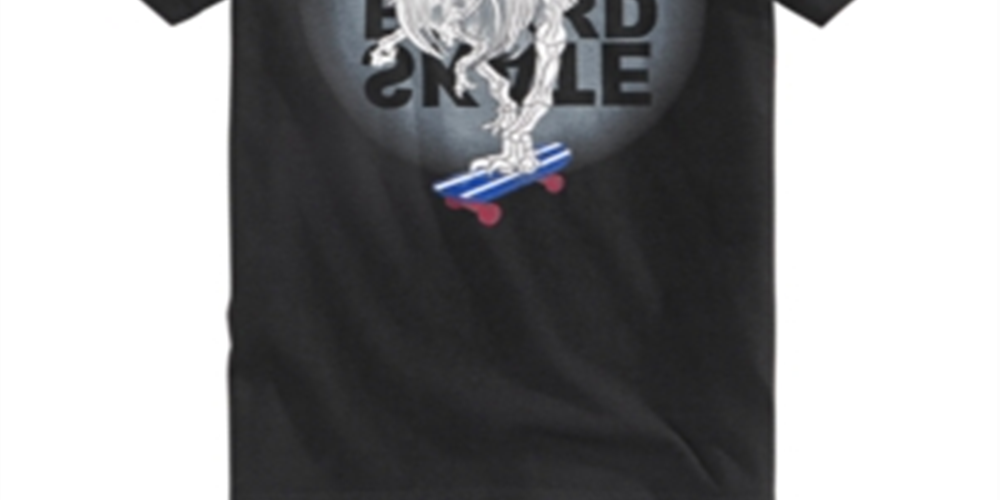 Camiseta infantil Epic Threads Skeleton Skate preta tamanho 6