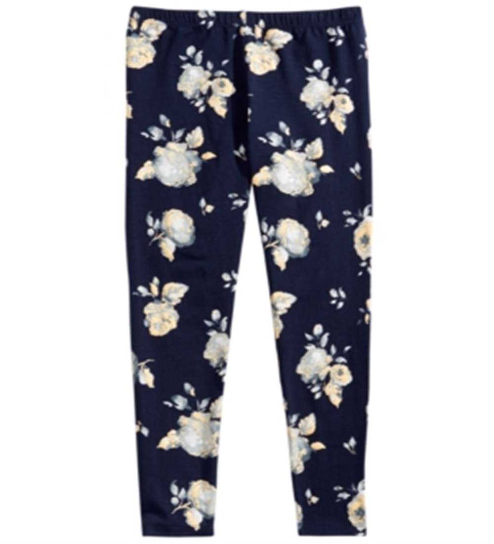 Legging com estampa floral Epic Threads Big Girl's All Over - Azul, tamanho M