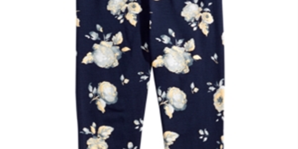 Legging com estampa floral Epic Threads Big Girl's All Over - Azul, tamanho M