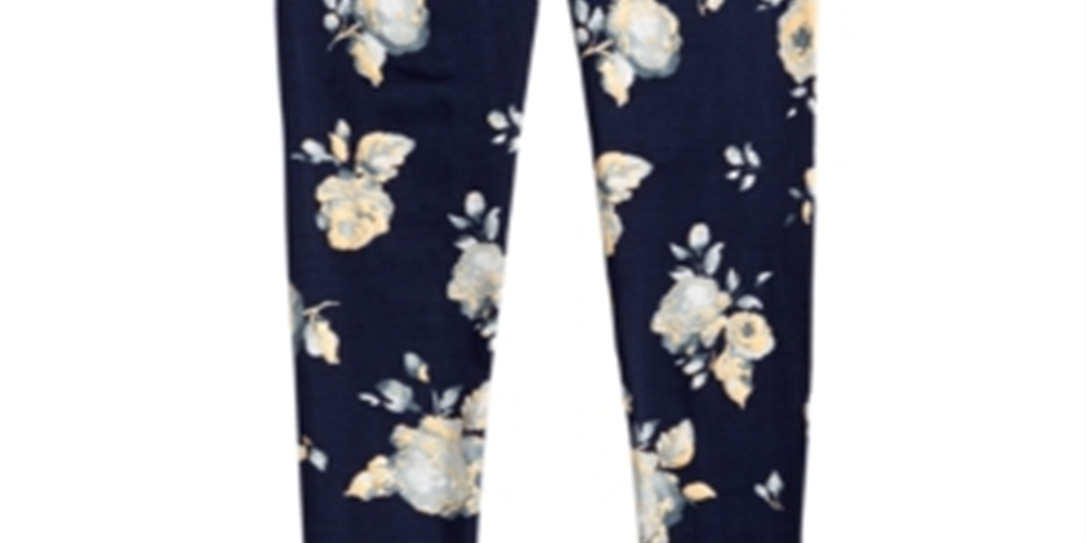 Legging com estampa floral Epic Threads Big Girl's All Over - Azul, tamanho M