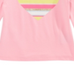 Camiseta infantil feminina listrada com corações da Epic Threads, rosa, tamanho 3T/3