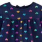 Blusa Carter's Infantil de Algodão com Manga Sino e Estampa de Coração, Azul Marinho, Tamanho 4T