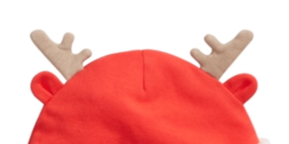 First Impressions Baby Boys &amp; Girls Chapéu de rena vermelho tamanho 6-12M