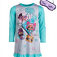 Conjunto de camisola e máscara de dormir Lol Surprise 2 peças Ame Little &amp; Big Girl, tamanho 8, azul