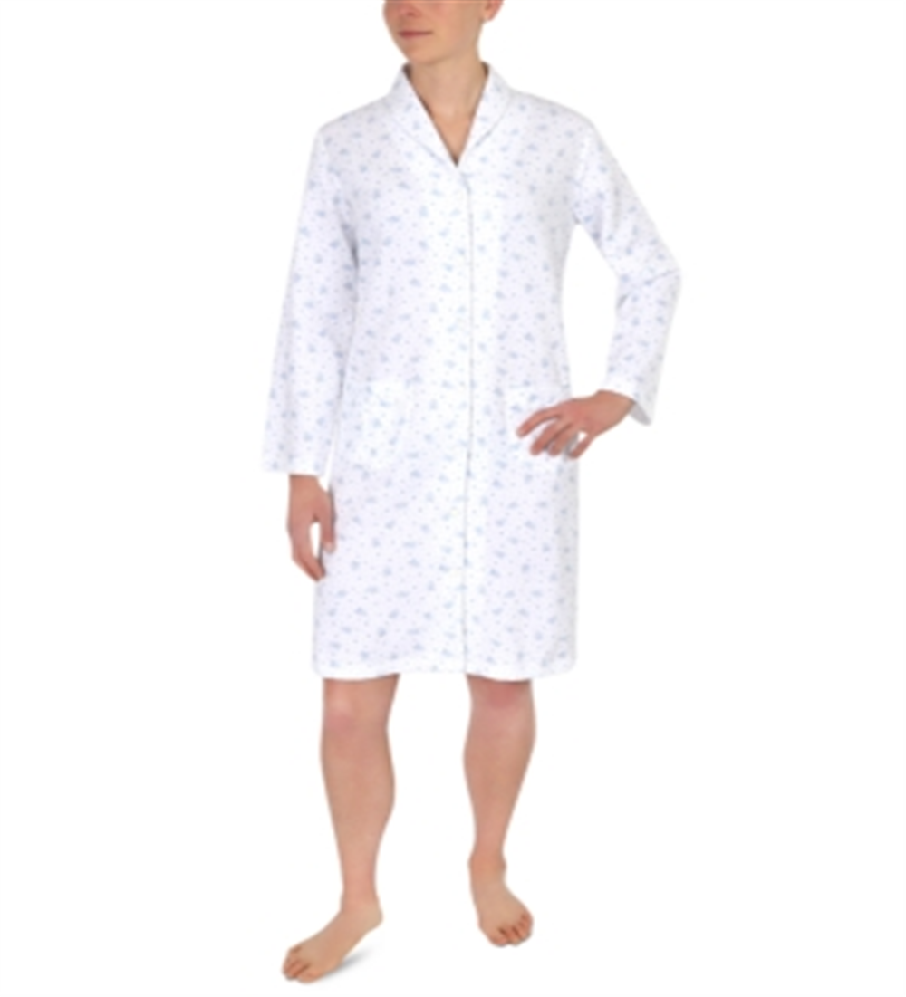 Robe curto com estampa floral feminino Miss Elaine, branco, tamanho médio