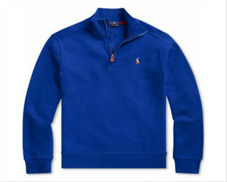 Polo Ralph Lauren Suéter Infantil Azul com Zíper Médio Tamanho G (14-16)