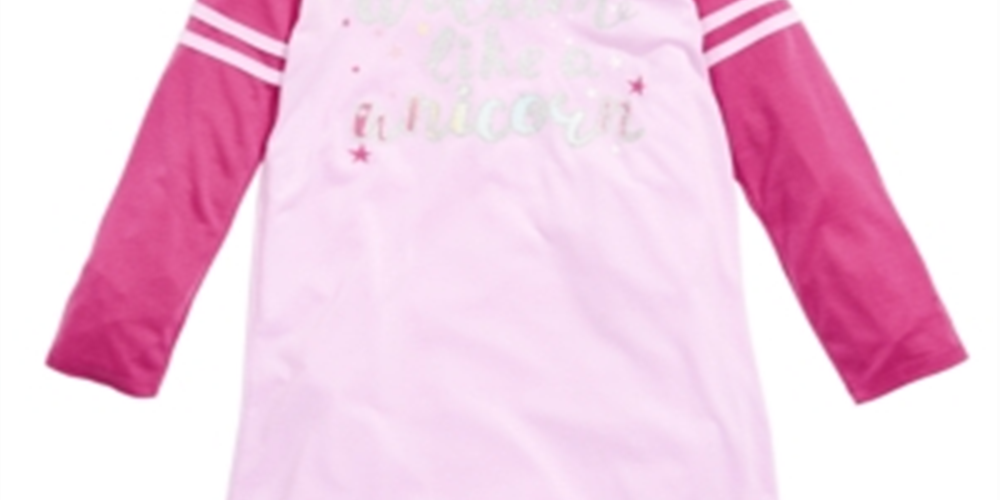 Camisola de unicórnio com capuz para meninas Max &amp; Olivia Little &amp; Big, roxa, tamanho GG