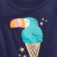 Camiseta infantil com estampa gráfica para meninas Epic Threads, azul, tamanho 4T