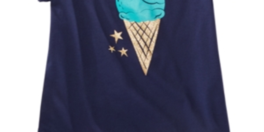 Camiseta infantil com estampa gráfica para meninas Epic Threads, azul, tamanho 4T