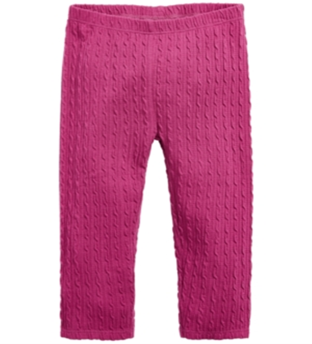 Legging texturizada infantil First Impressions para meninas, roxa, tamanho 2T