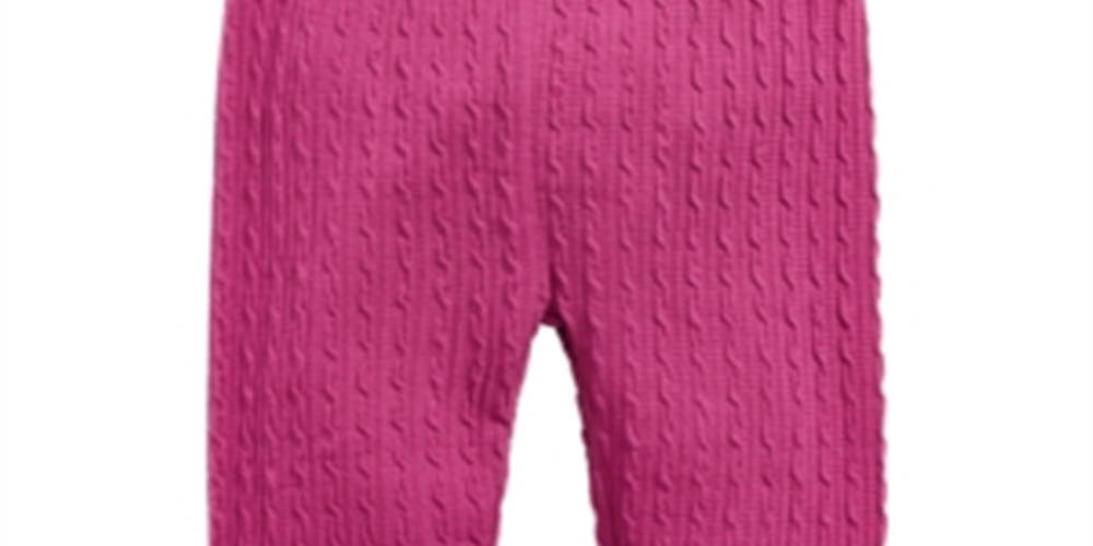 Legging texturizada infantil First Impressions para meninas, roxa, tamanho 2T