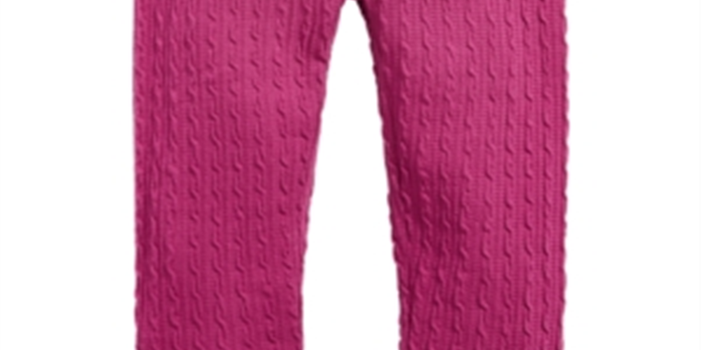 Legging texturizada infantil First Impressions para meninas, roxa, tamanho 2T