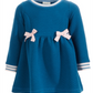 Vestido acolchoado para bebê menina First Impressions azul tamanho 3-6 meses