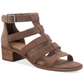 Sandálias de couro American Rag Sonia Gladiator - Camurça cinza taupe, tamanho 6,5