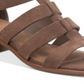Sandálias de couro American Rag Sonia Gladiator - Camurça cinza taupe, tamanho 6,5