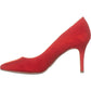 INC International Concepts Zitah Suede Feminino Bico Fino, Lava Vermelha, Tamanho 6