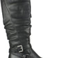 Botas de cano largo femininas White Mountain Shoes "LIONA" pretas, tamanho 6