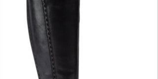 Botas de montaria Baretraps Abram WC de couro sintético, largas, pretas, tamanho 6,5