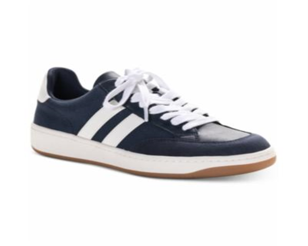 American Rag Tênis Feminino Shaley Suede Cano Baixo com Cadarço na Moda Azul Marinho Tamanho 6,5M