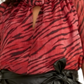 Blusa quimono feminina Rachel Roy com fecho de botão nas costas transparente e estampa animal, manga kimono com buraco de fechadura, tamanho 1X