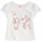 Camiseta infantil feminina Epic Threads com sapatilhas de balé, tamanho 4T/4, branca